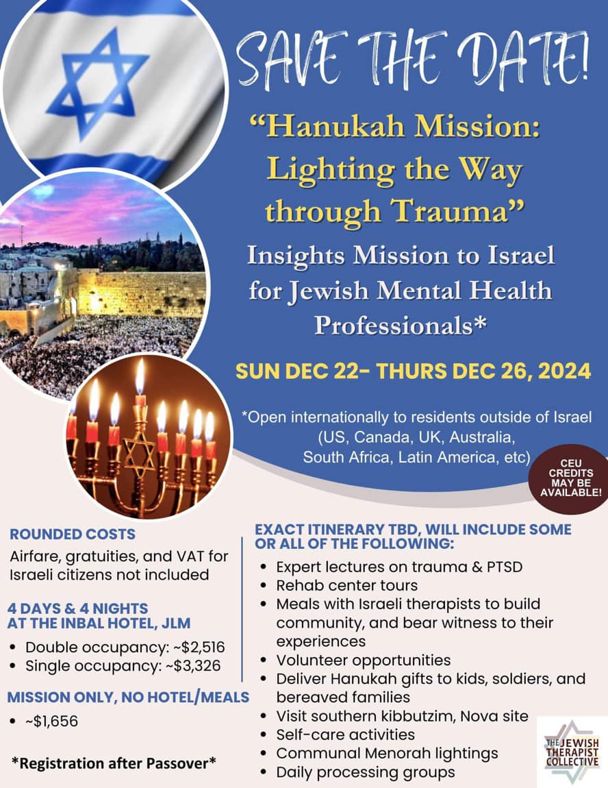 2024 Lighting The Way - Therapists Israel Mission